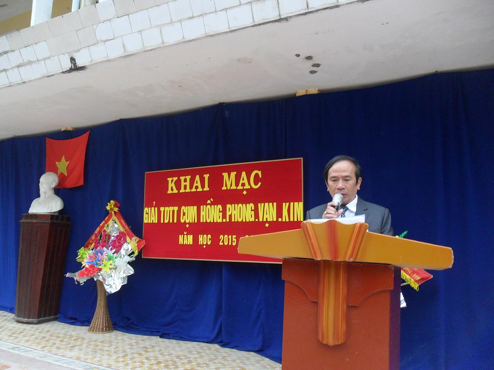 Bản tin Giải TDTT cụm Hồng - Phong, Vạn - Kim năm học 2015 - 2016